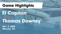 El Capitan  vs Thomas Downey  Game Highlights - Dec. 5, 2023