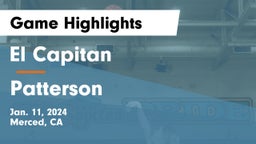 El Capitan  vs Patterson  Game Highlights - Jan. 11, 2024