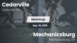 Matchup: Cedarville vs. Mechanicsburg  2015