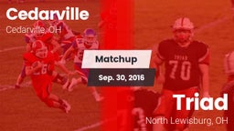 Matchup: Cedarville vs. Triad  2016