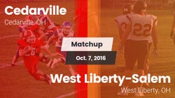 Matchup: Cedarville vs. West Liberty-Salem  2016