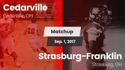 Matchup: Cedarville vs. Strasburg-Franklin  2017