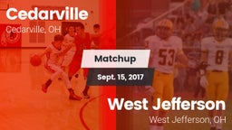 Matchup: Cedarville vs. West Jefferson  2017