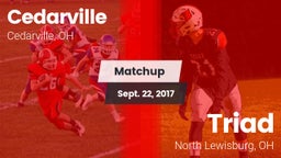 Matchup: Cedarville vs. Triad  2017