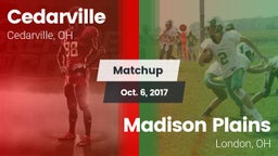 Matchup: Cedarville vs. Madison Plains  2017