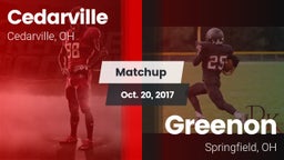 Matchup: Cedarville vs. Greenon  2017