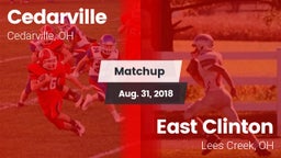 Matchup: Cedarville vs. East Clinton  2018