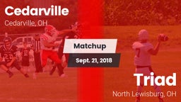 Matchup: Cedarville vs. Triad  2018