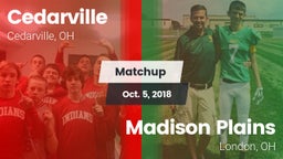 Matchup: Cedarville vs. Madison Plains  2018