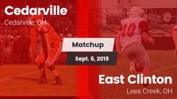Matchup: Cedarville vs. East Clinton  2019