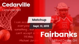 Matchup: Cedarville vs. Fairbanks  2019