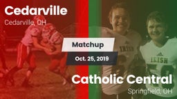 Matchup: Cedarville vs. Catholic Central  2019
