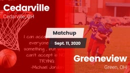 Matchup: Cedarville vs. Greeneview  2020