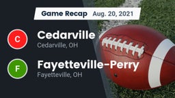 Recap: Cedarville  vs. Fayetteville-Perry  2021