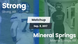 Matchup: Strong vs. Mineral Springs  2017