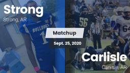Matchup: Strong vs. Carlisle  2020