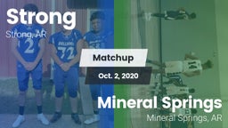 Matchup: Strong vs. Mineral Springs  2020