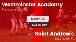 Matchup: Westminster Academy vs. Saint Andrew's  2017
