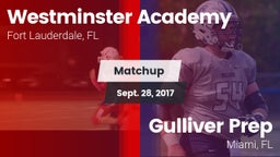 Matchup: Westminster Academy vs. Gulliver Prep  2017