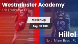 Matchup: Westminster Academy vs. Hillel  2018