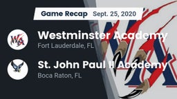 Recap: Westminster Academy vs. St. John Paul II Academy 2020