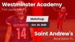 Matchup: Westminster Academy vs. Saint Andrew's  2020