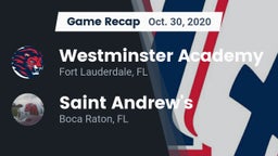 Recap: Westminster Academy vs. Saint Andrew's  2020
