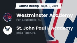 Recap: Westminster Academy vs. St. John Paul II Academy 2021