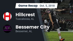 Recap: Hillcrest  vs. Bessemer City  2018