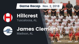 Recap: Hillcrest  vs. James Clemens  2018