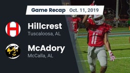 Recap: Hillcrest  vs. McAdory  2019