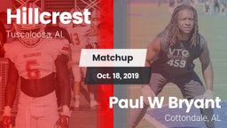 Matchup: Hillcrest vs. Paul W Bryant  2019