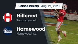 Recap: Hillcrest  vs. Homewood  2020