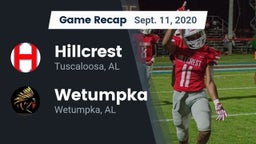 Recap: Hillcrest  vs. Wetumpka  2020