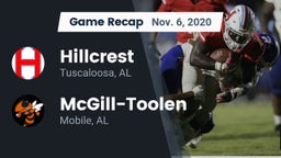Recap: Hillcrest  vs. McGill-Toolen  2020