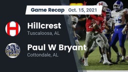 Recap: Hillcrest  vs. Paul W Bryant  2021