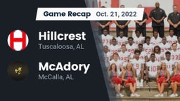 Recap: Hillcrest  vs. McAdory  2022