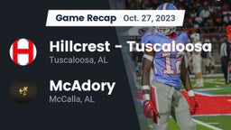 Recap: Hillcrest  - Tuscaloosa vs. McAdory  2023