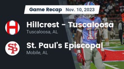 Recap: Hillcrest  - Tuscaloosa vs. St. Paul's Episcopal  2023