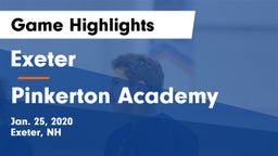 Exeter  vs Pinkerton Academy Game Highlights - Jan. 25, 2020