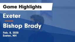 Exeter  vs Bishop Brady  Game Highlights - Feb. 8, 2020