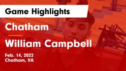Chatham  vs William Campbell Game Highlights - Feb. 14, 2022