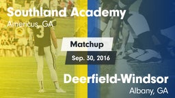Matchup: Southland Academy vs. Deerfield-Windsor  2016