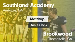 Matchup: Southland Academy vs. Brookwood  2016