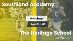 Matchup: Southland Academy vs. The Heritage School 2018