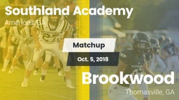 Matchup: Southland Academy vs. Brookwood  2018