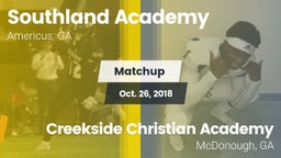 Matchup: Southland Academy vs. Creekside Christian Academy 2018