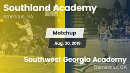 Matchup: Southland Academy vs. Southwest Georgia Academy  2019