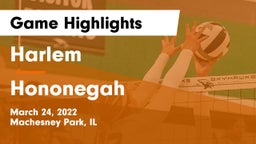 Harlem  vs Hononegah  Game Highlights - March 24, 2022