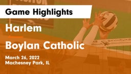 Harlem  vs Boylan Catholic Game Highlights - March 26, 2022